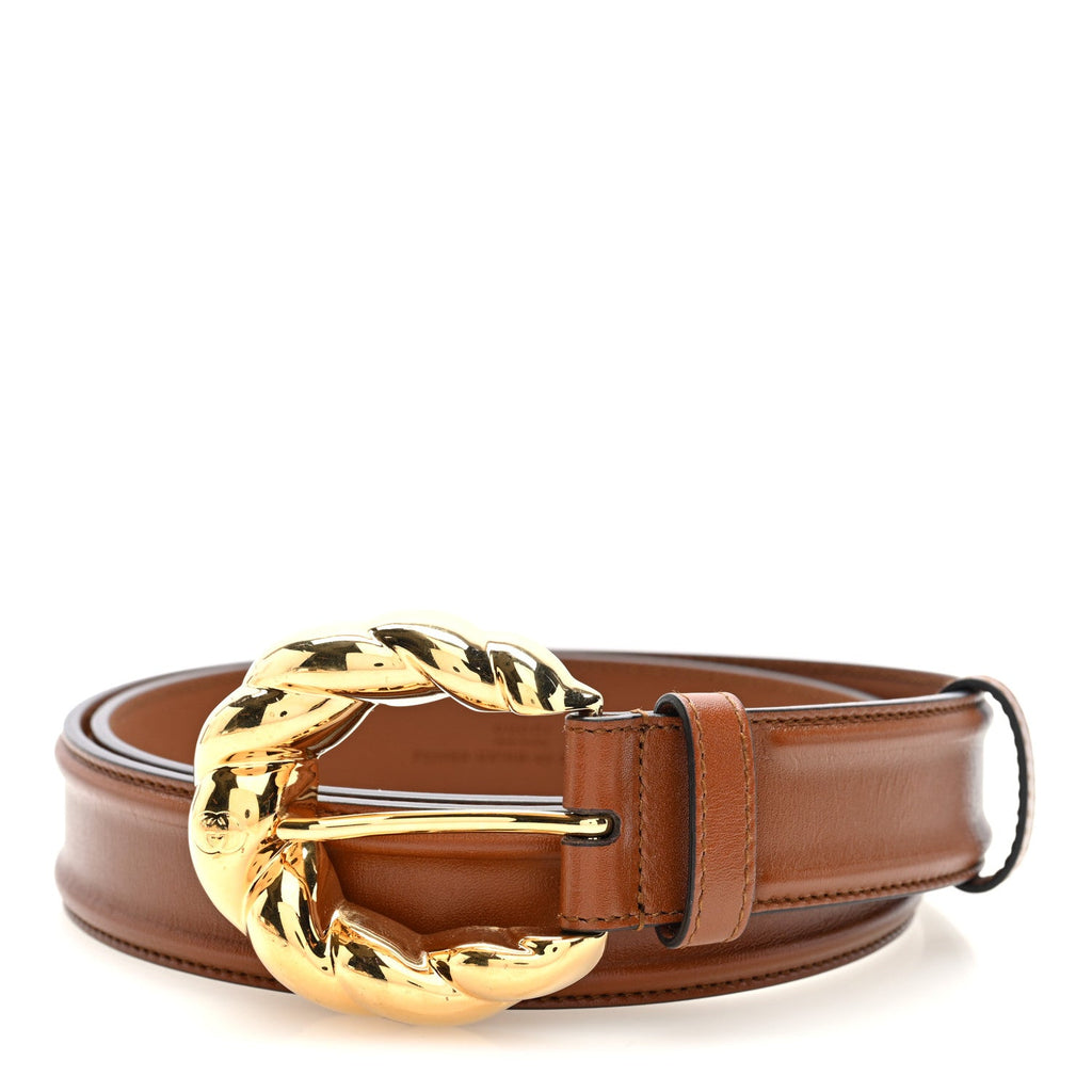 Gucci Ciny Calfskin Lux Torchon 35mm Belt 95 38 Cuir