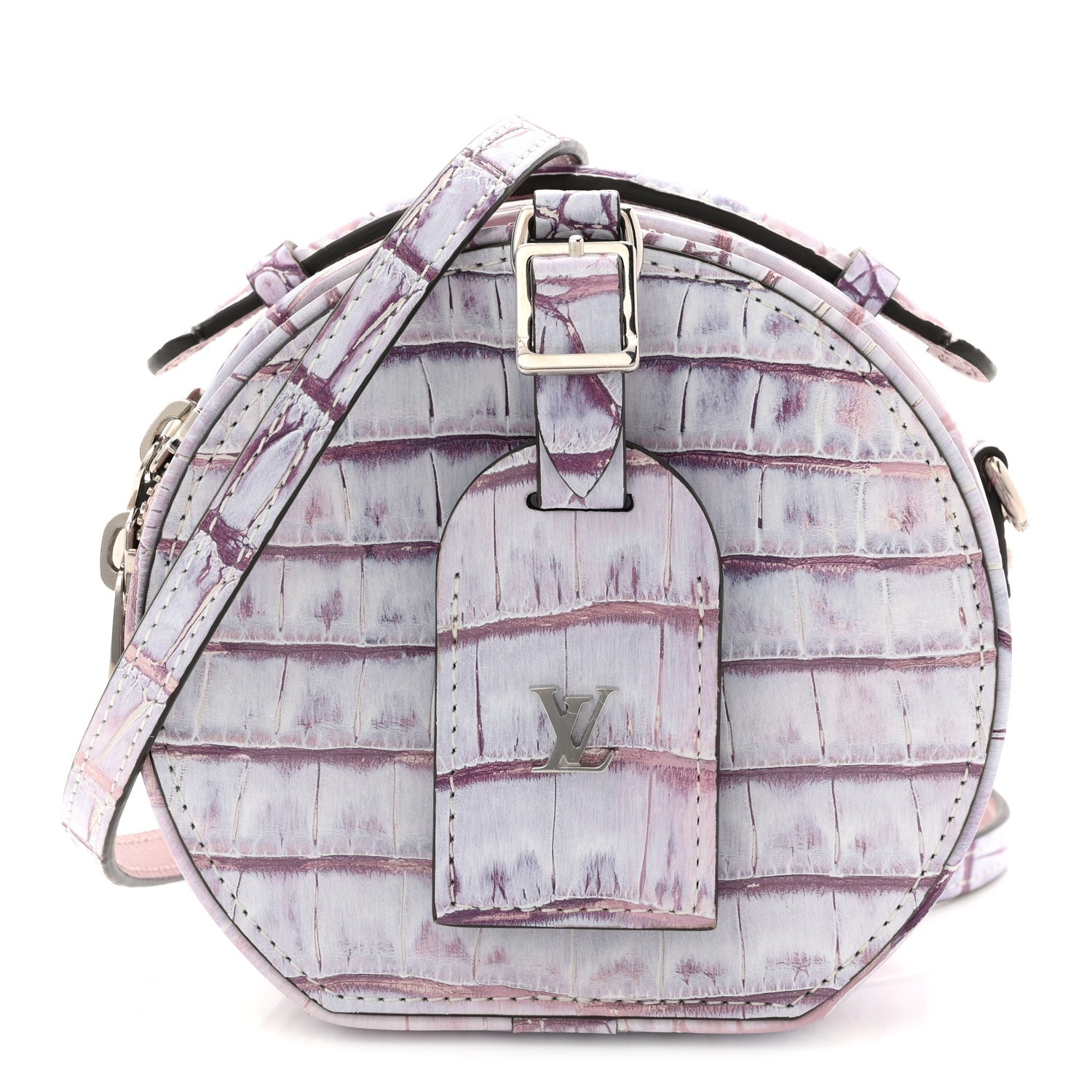 Louis Vuitton Crocodile Mini Boite Chapeau Light Purple