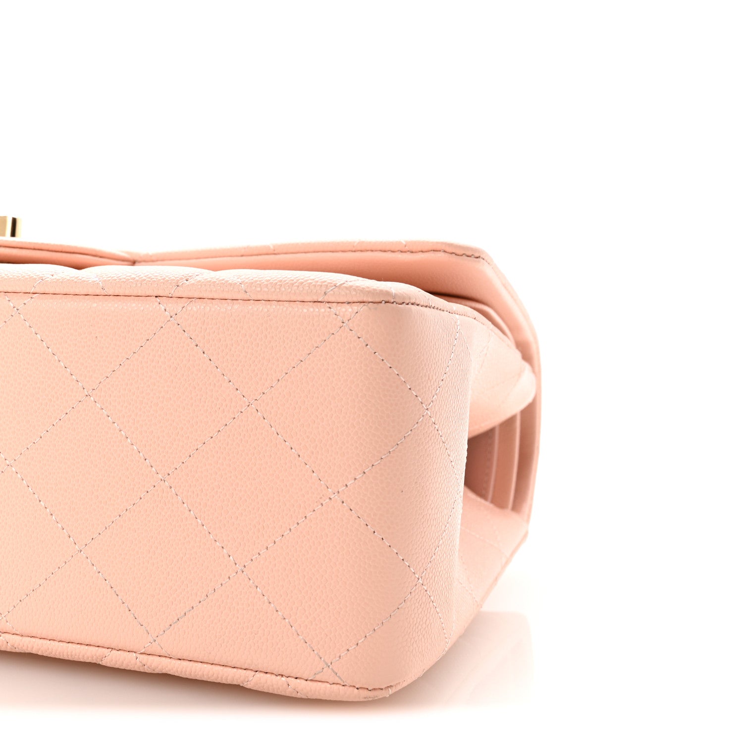 Chanel Caviar Quilted Jumbo Double Flap Light Pink