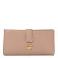 Prada Saffiano Metal Large Wallet Cipria
