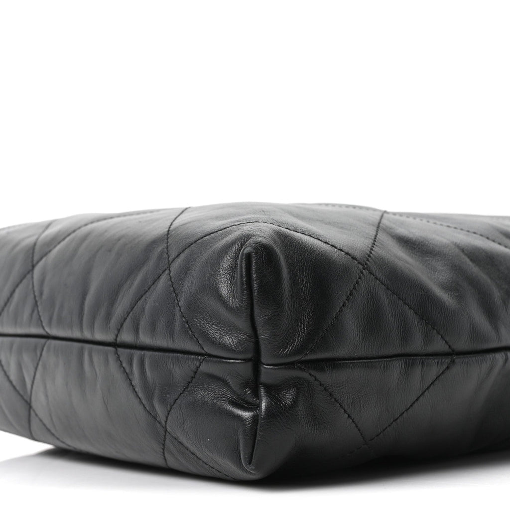 Chanel Shiny Calfskin Quilted Small Chanel 22 Black