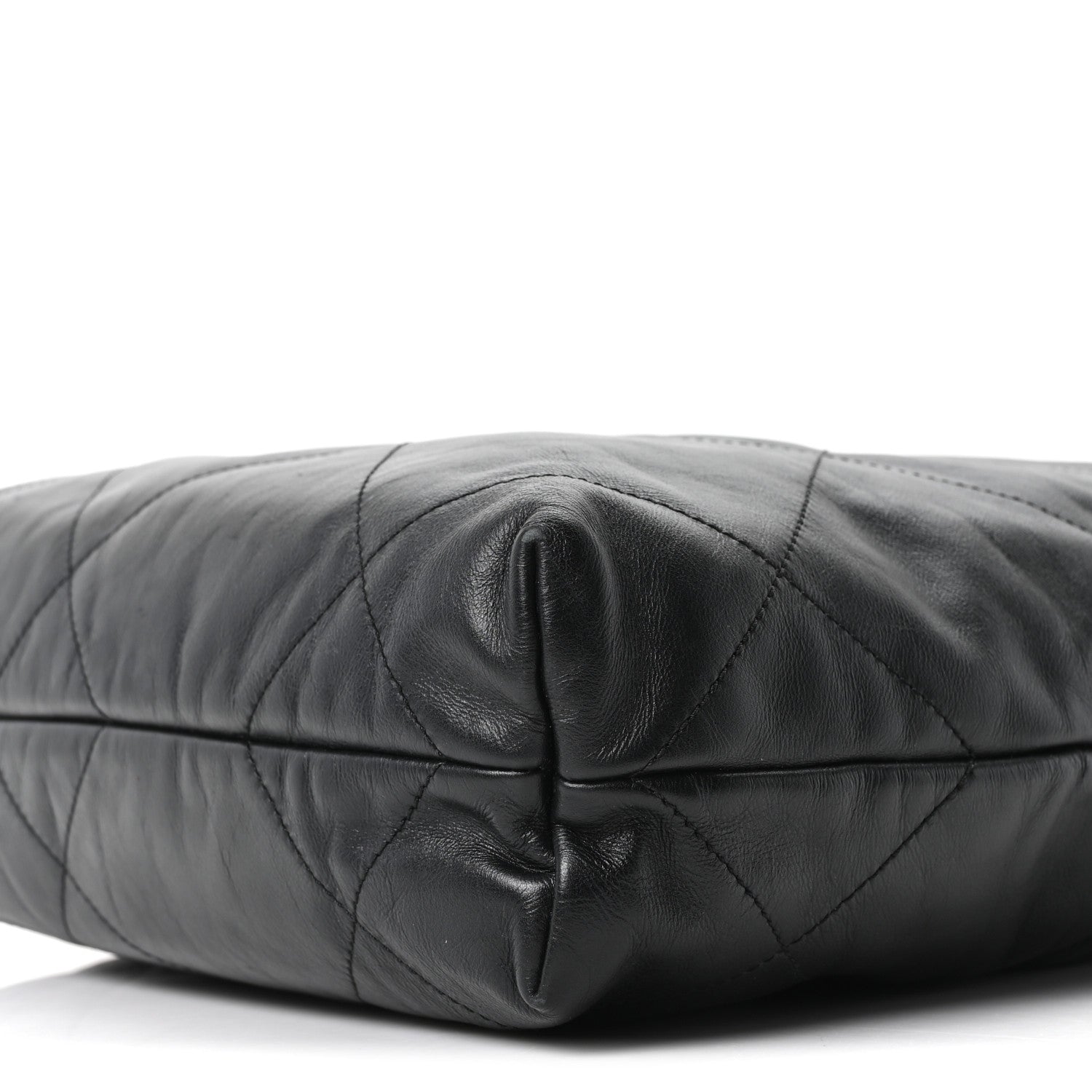 Chanel Shiny Calfskin Quilted Small Chanel 22 Black