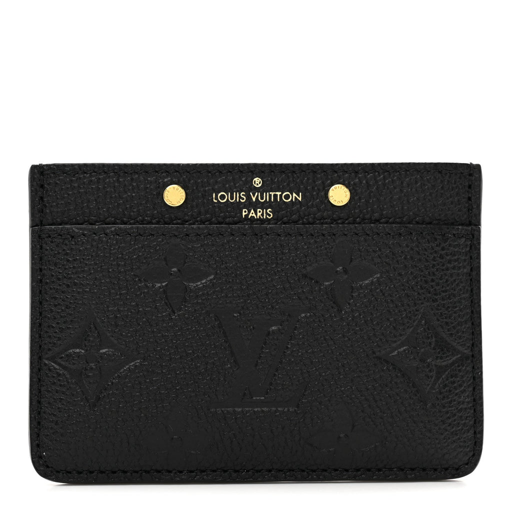 Louis Vuitton Empreinte Card Holder Black