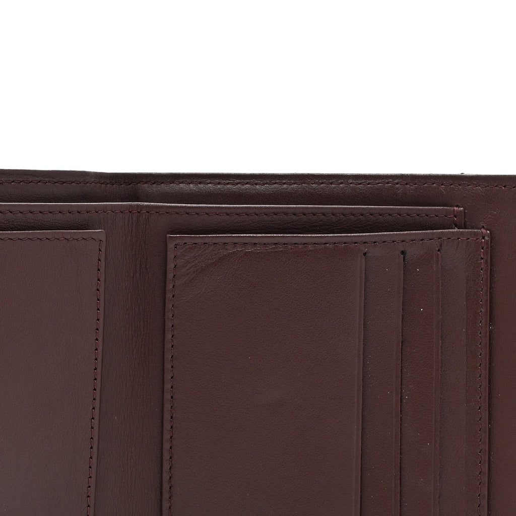 Caviar Quilted Compact Flap Wallet Black