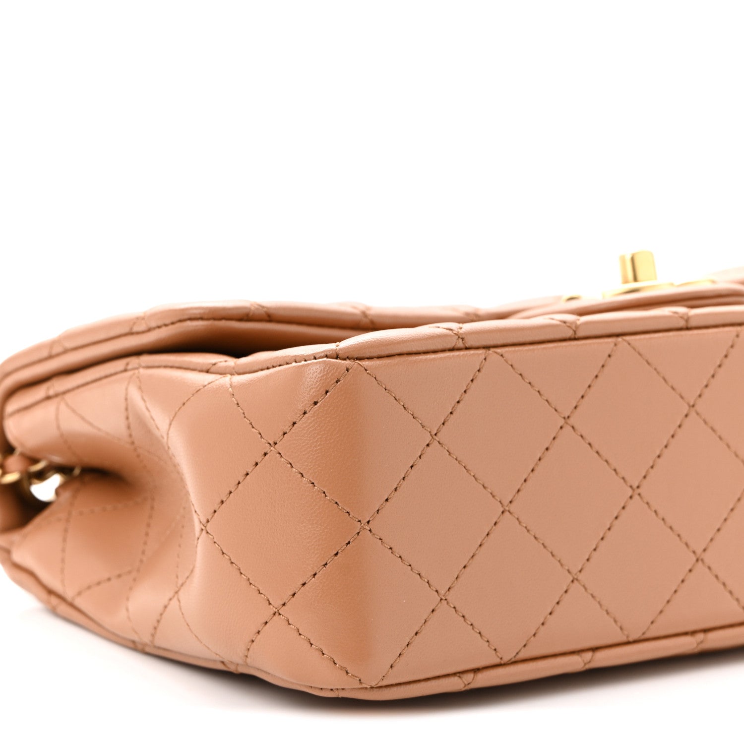 Chanel Lambskin Quilted Small CC Crush Flap Brown