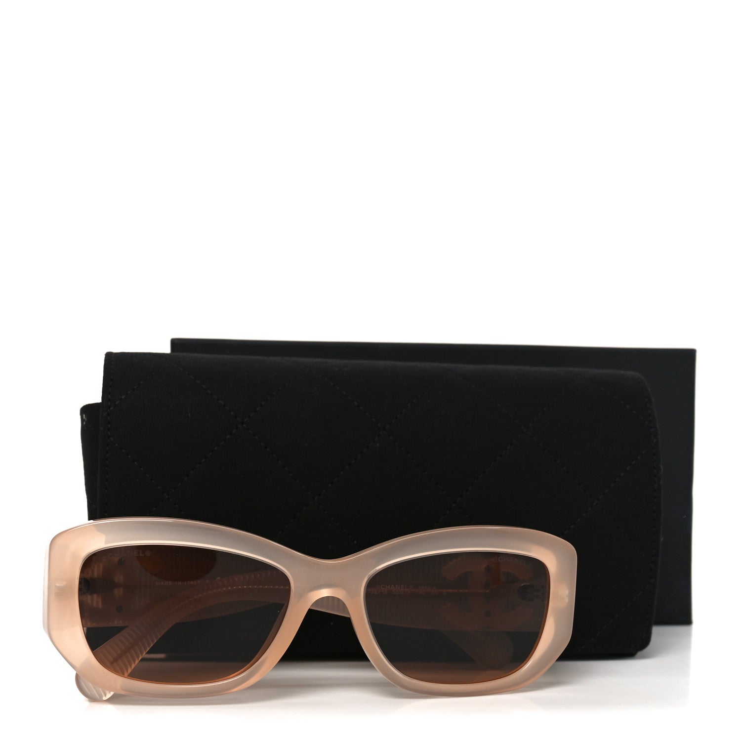 Acetate Rectangle Sunglasses 5493-A Light Pink
