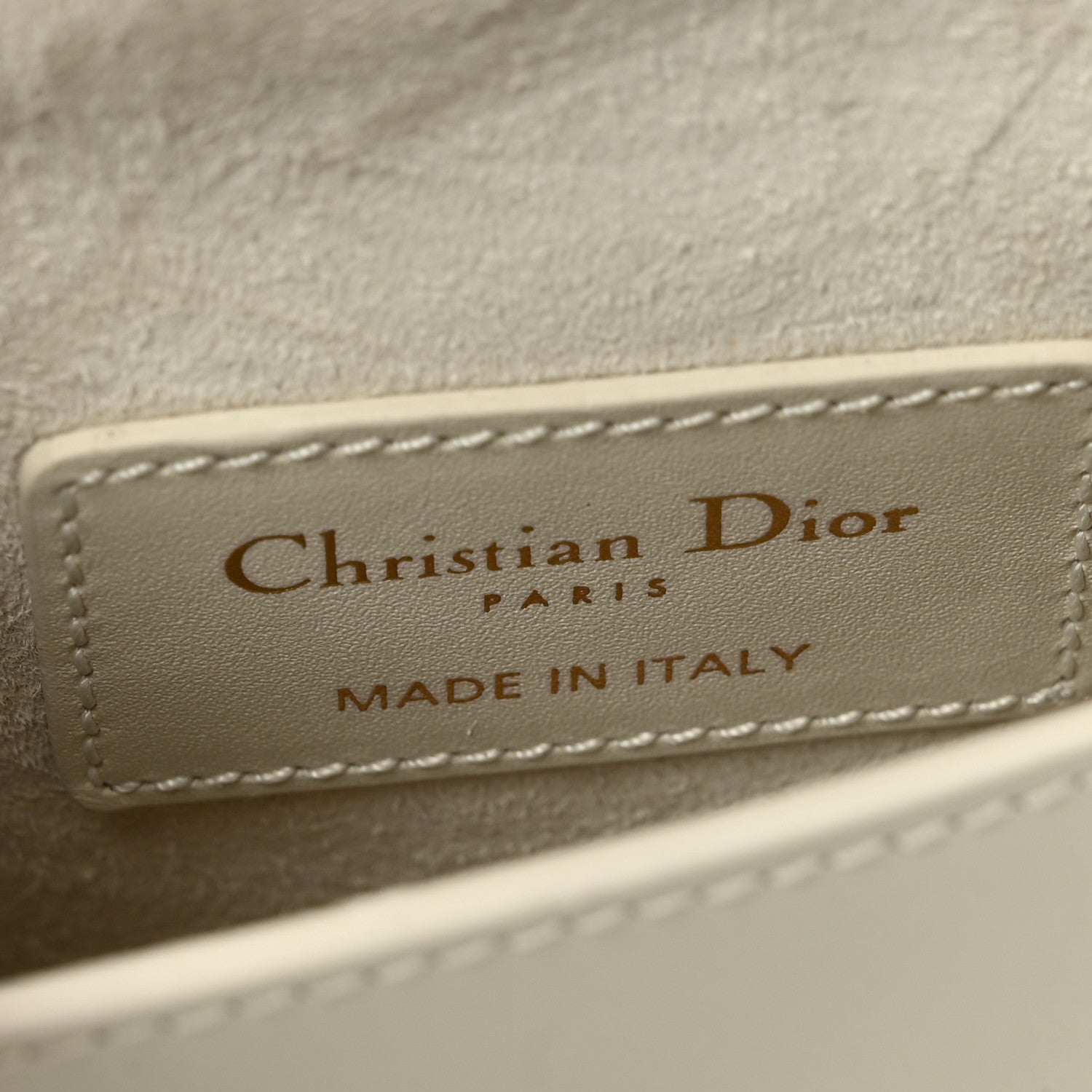Christian Dior Box Calfskin Small Bobby Bag White
