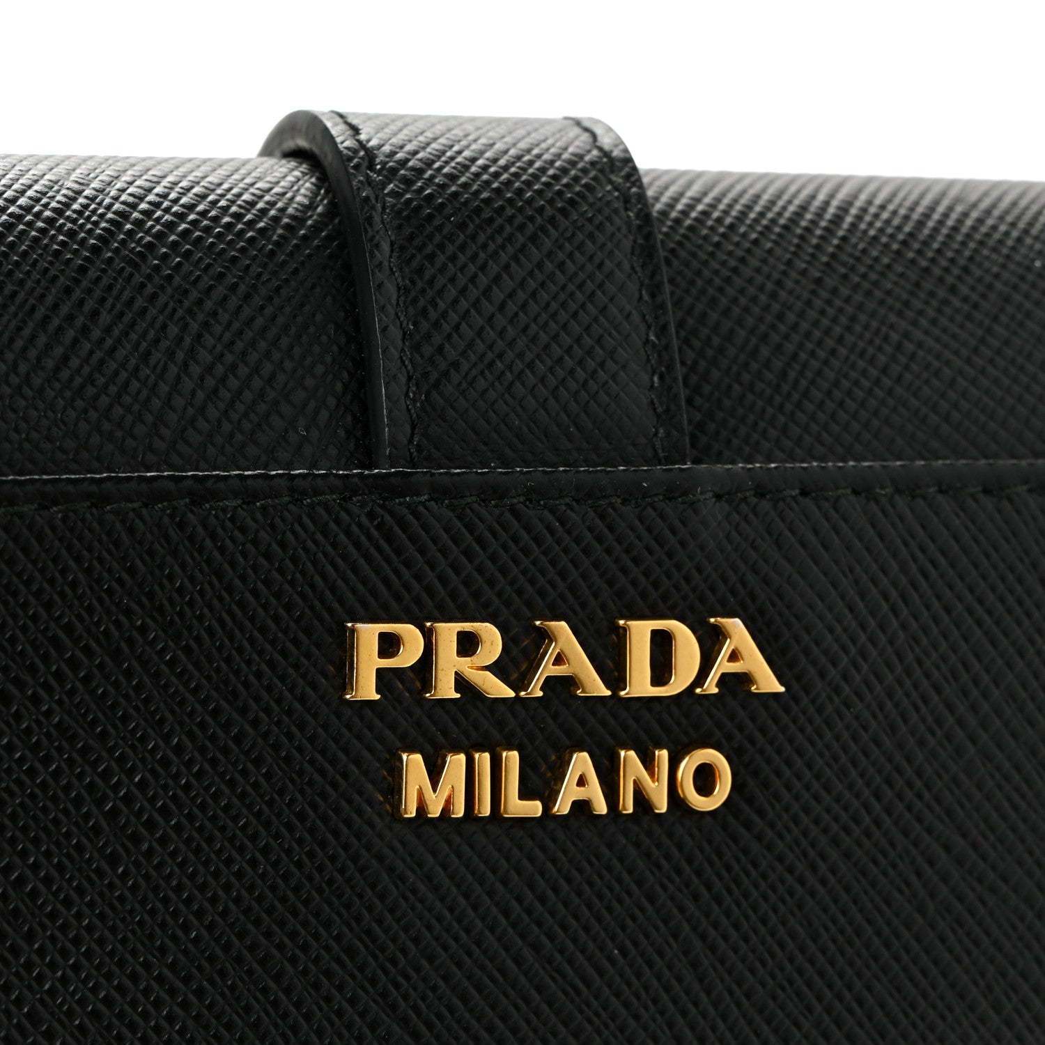 Prada Saffiano Cahier Mini Bag Black