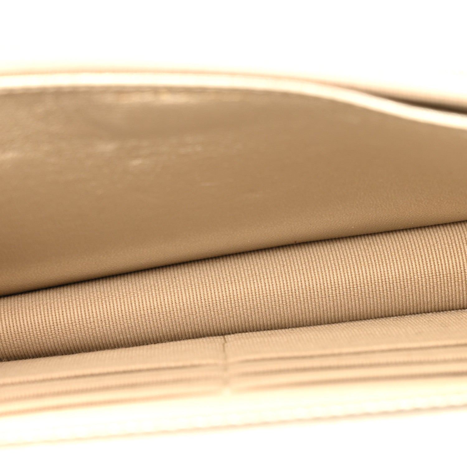 Chanel Gradient Metallic Lambskin Quilted Like A Wallet Wallet On Chain WOC Gold Pink