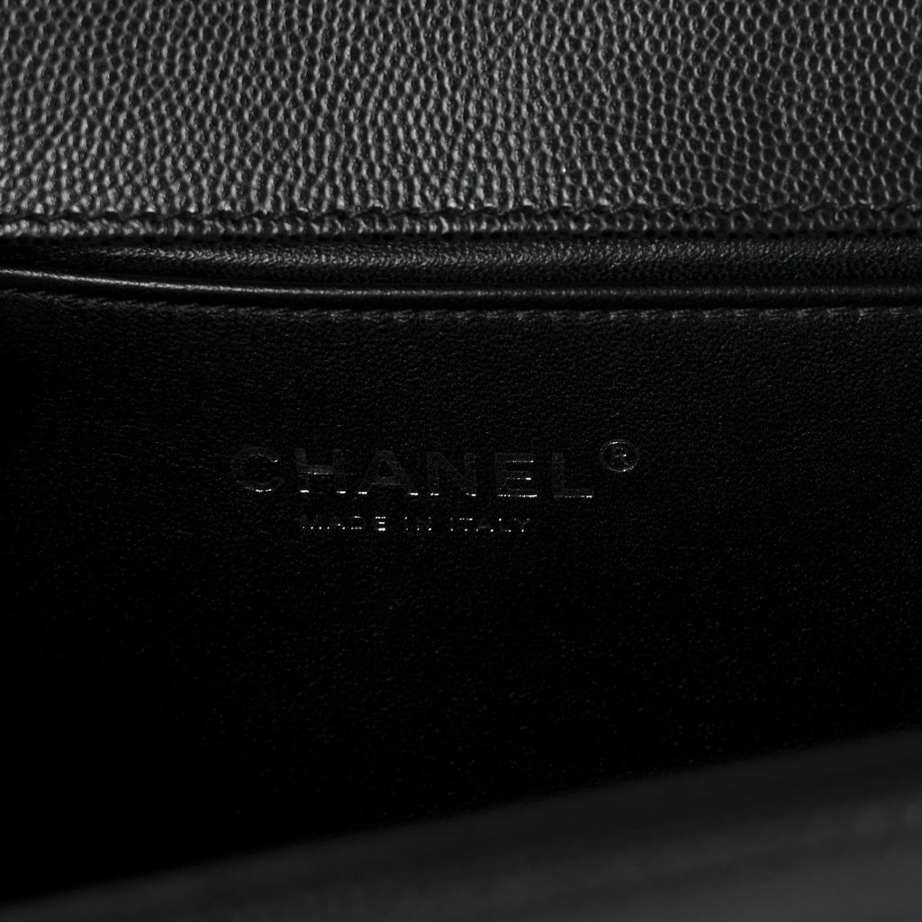 Chanel Caviar Quilted Medium Boy Flap Black