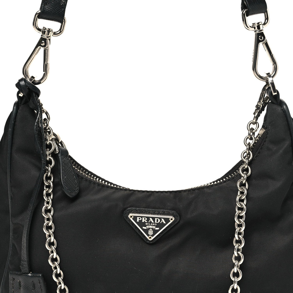Prada Nylon Re-Edition 2005 Shoulder Bag Black