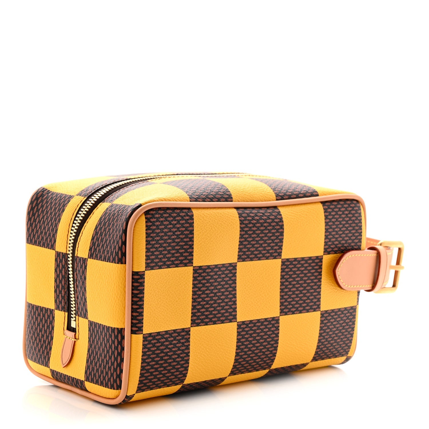 Louis Vuitton Damier Pop Dopp Kit Toilet Pouch Jaune Mat