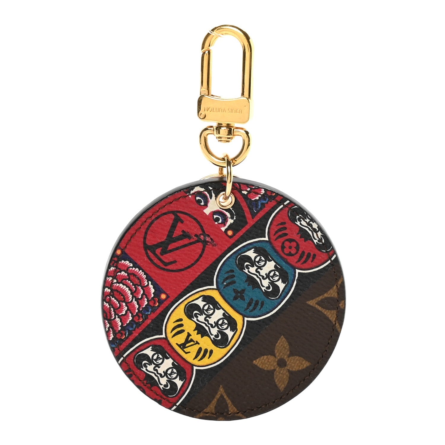 Louis Vuitton Monogram Illustre Kabuki Daruma Bag Charm Key Holder