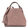 Gucci Pebbled Calfskin Small Soho Shoulder Bag Light Pink