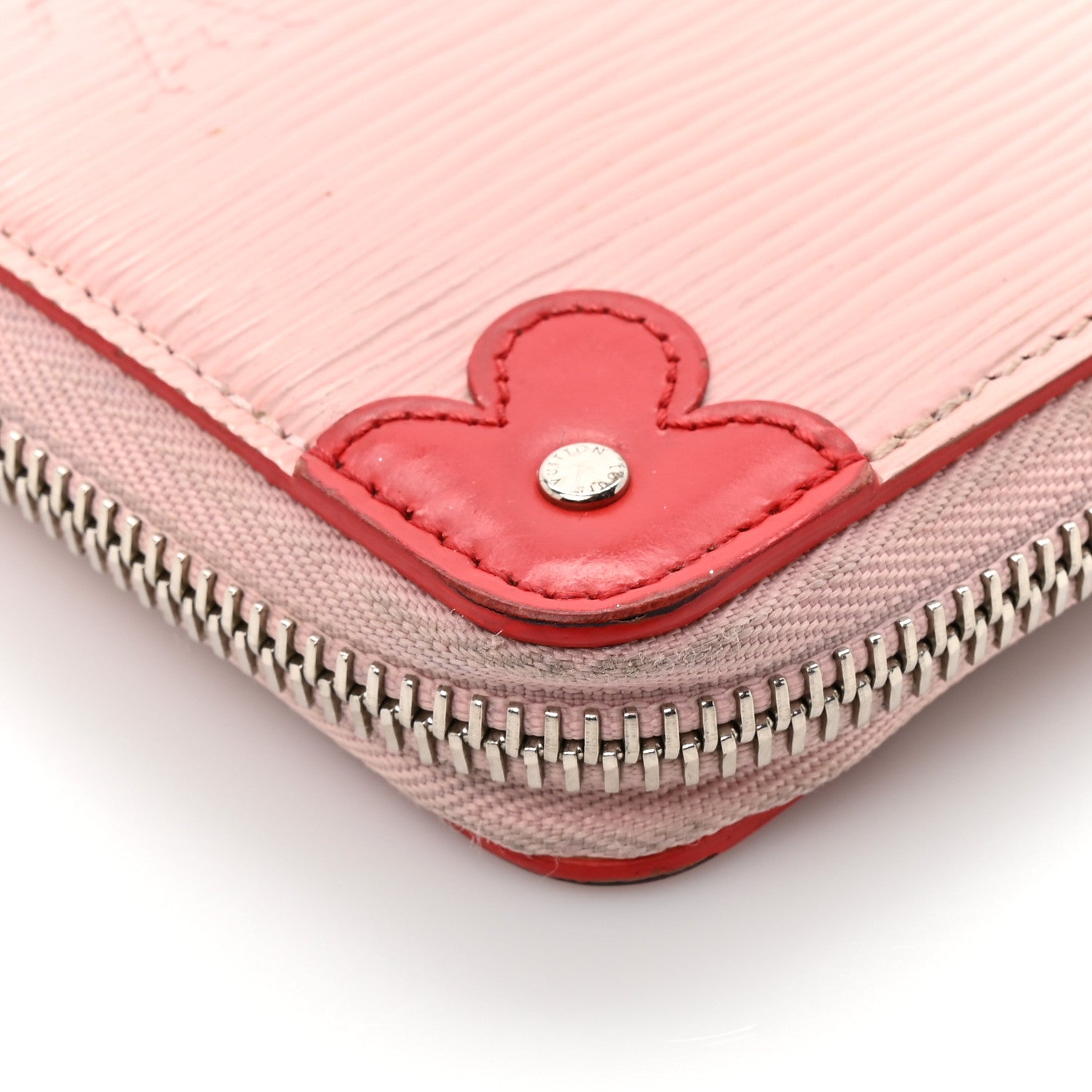 Louis Vuitton Epi Blooming Corners Clemence Wallet Rose Ballerine Coquelicot
