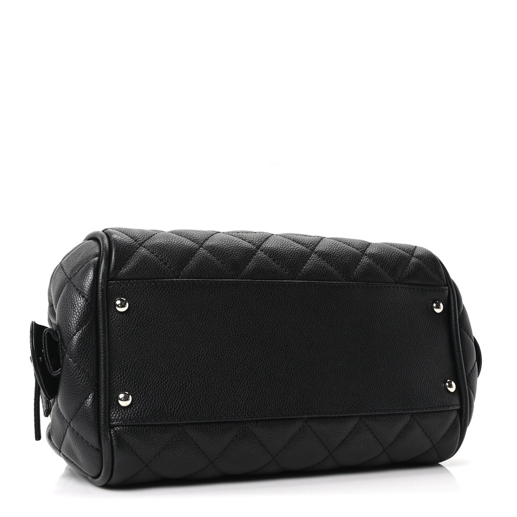 Chanel Caviar Quilted Timeless Bowler Black