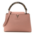 Louis Vuitton Taurillon Snakeskin Capucines PM Magnolia