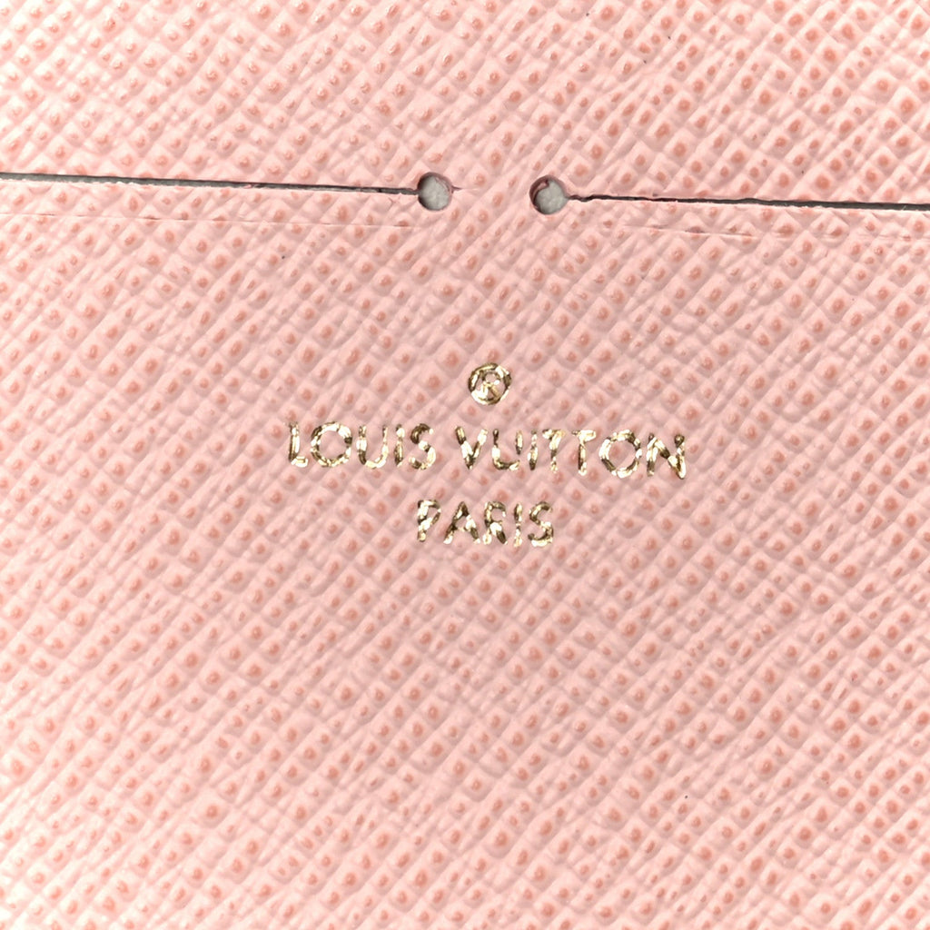 Louis Vuitton Damier Azur Pochette Felicie Chain Wallet Rose Ballerine