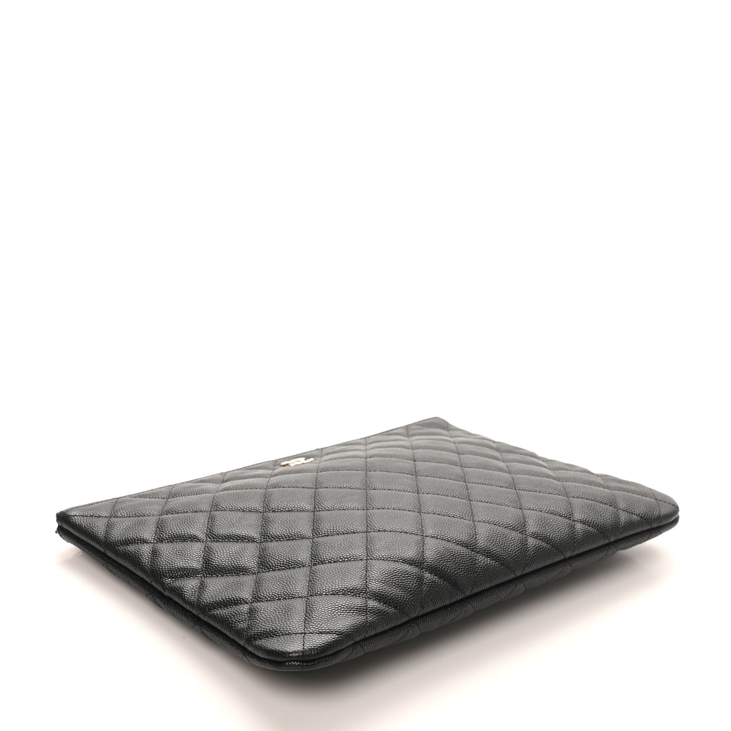 Caviar Quilted Medium Cosmetic Case Black