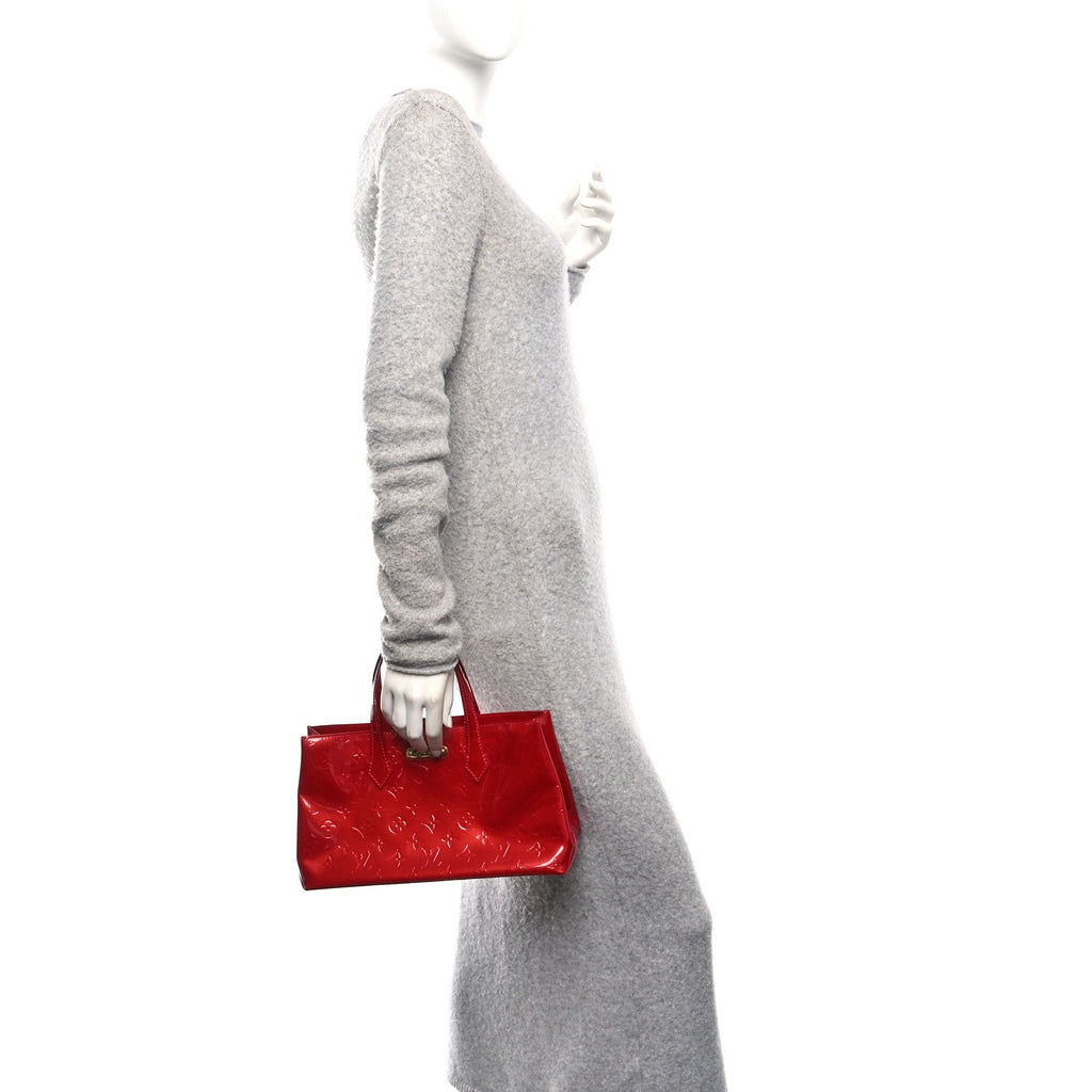 Louis Vuitton Vernis Wilshire PM Pomme D'Amour