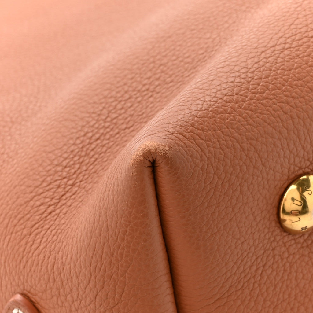 Louis Vuitton Grained Calfskin Low Key Hobo PM Cognac