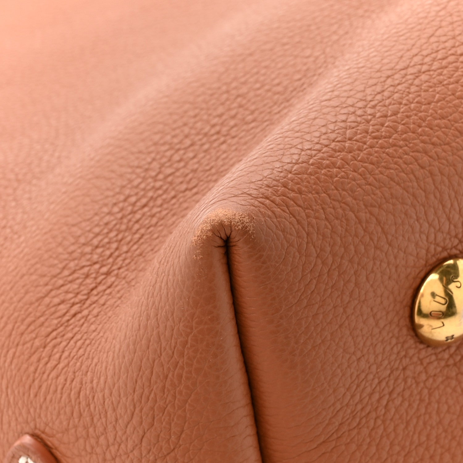 Louis Vuitton Grained Calfskin Low Key Hobo PM Cognac