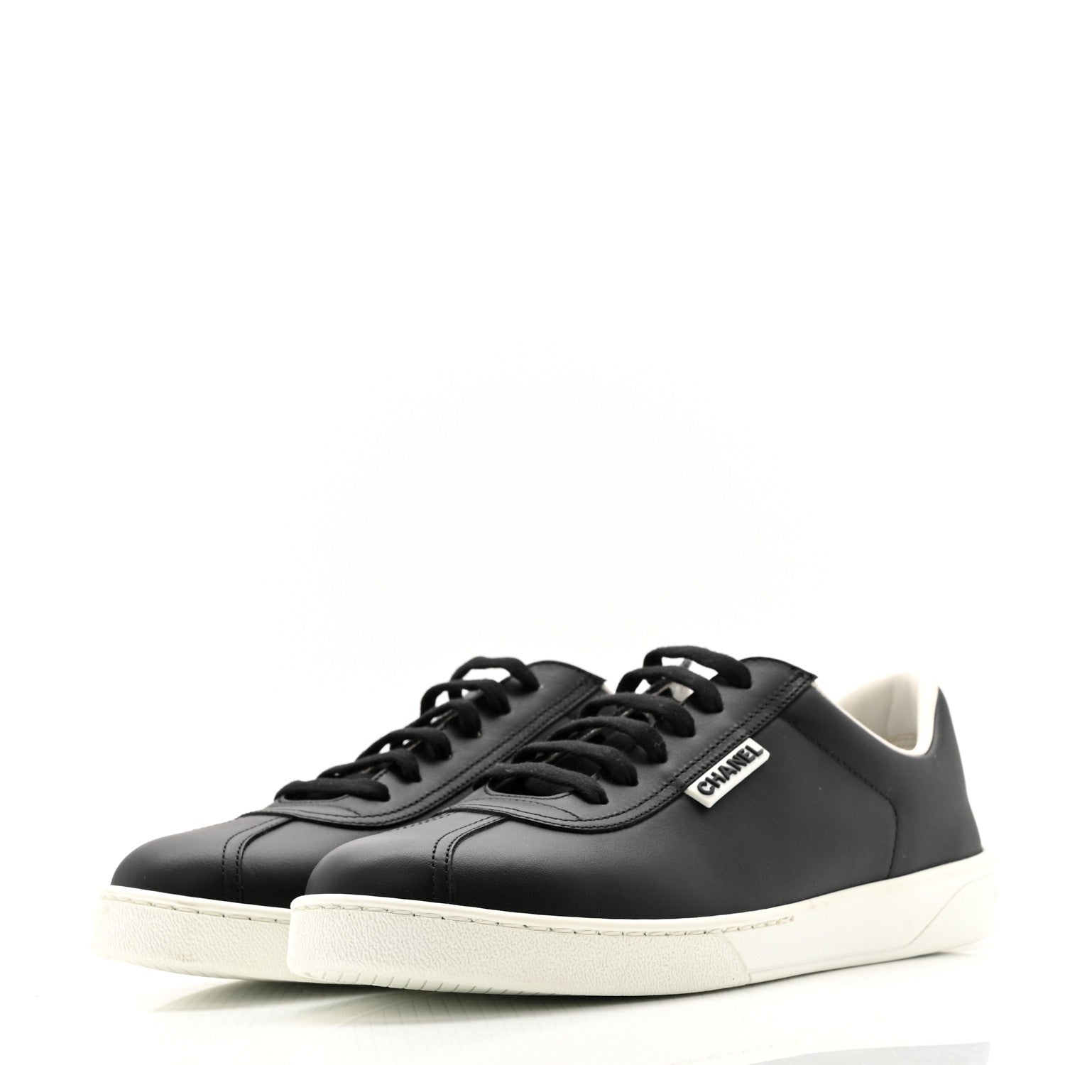 Calfskin CC Uniform Womens Sneakers 40 Black