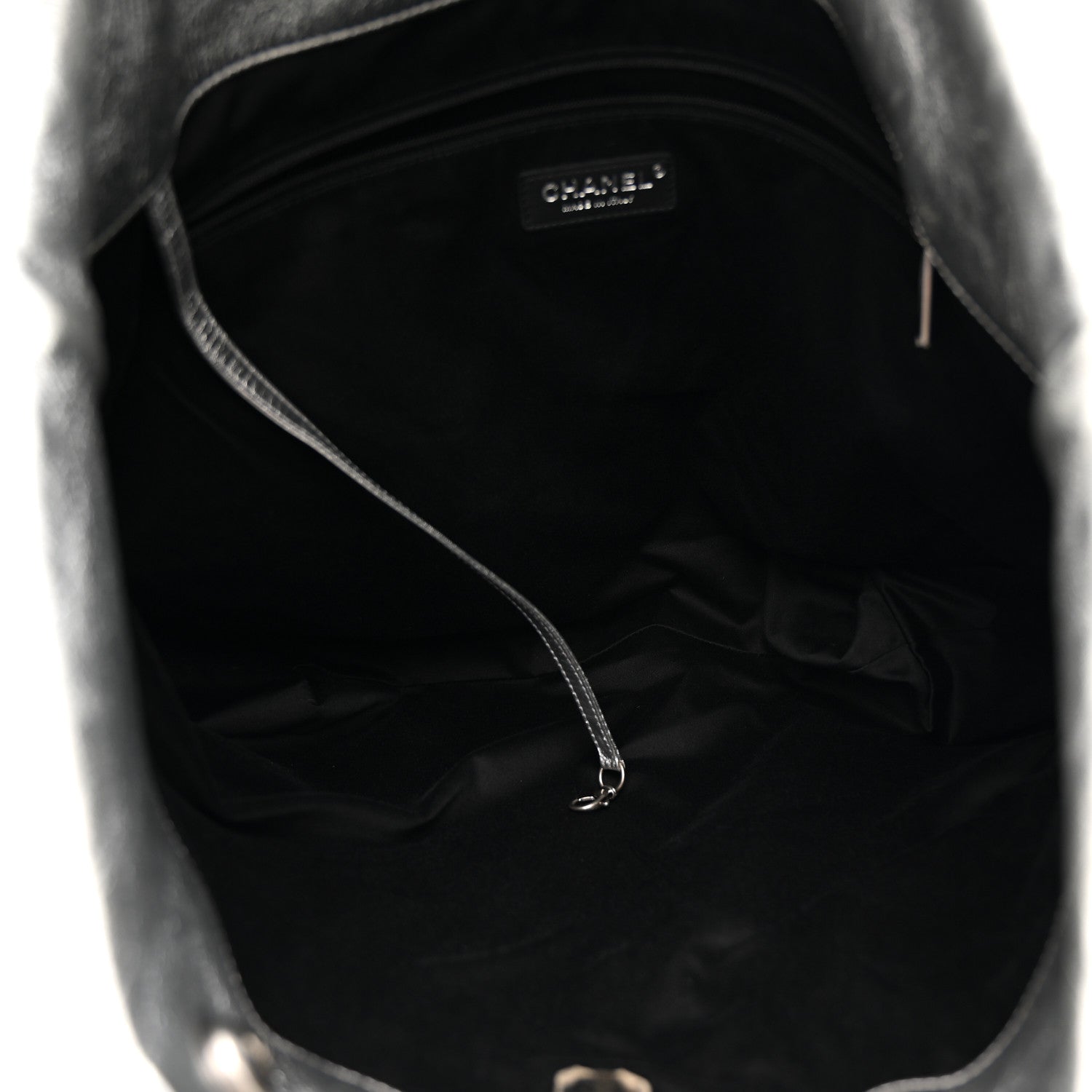 Chanel Metallic Calfskin Stitched CC Club Monaco Tote Silver