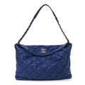 Chanel Calfskin Quilted French Riviera Hobo  Blue