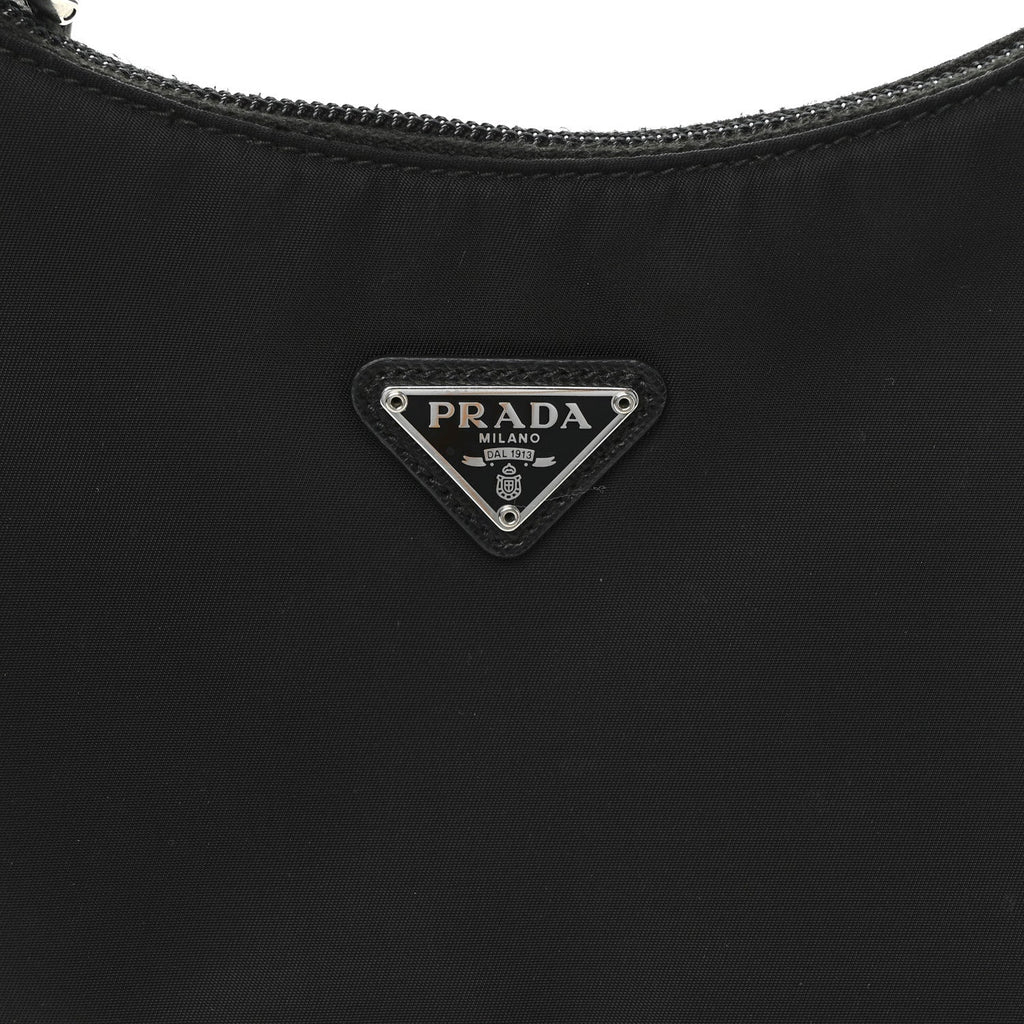 Prada Tessuto Nylon Mini Re-Edition 2000 Bag Black