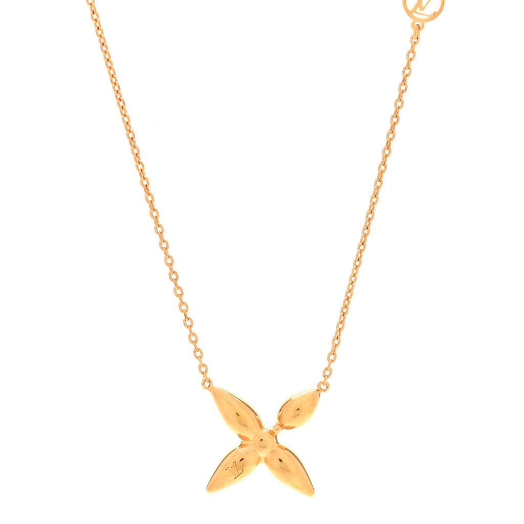 Louis Vuitton Metal Louisette Necklace Gold