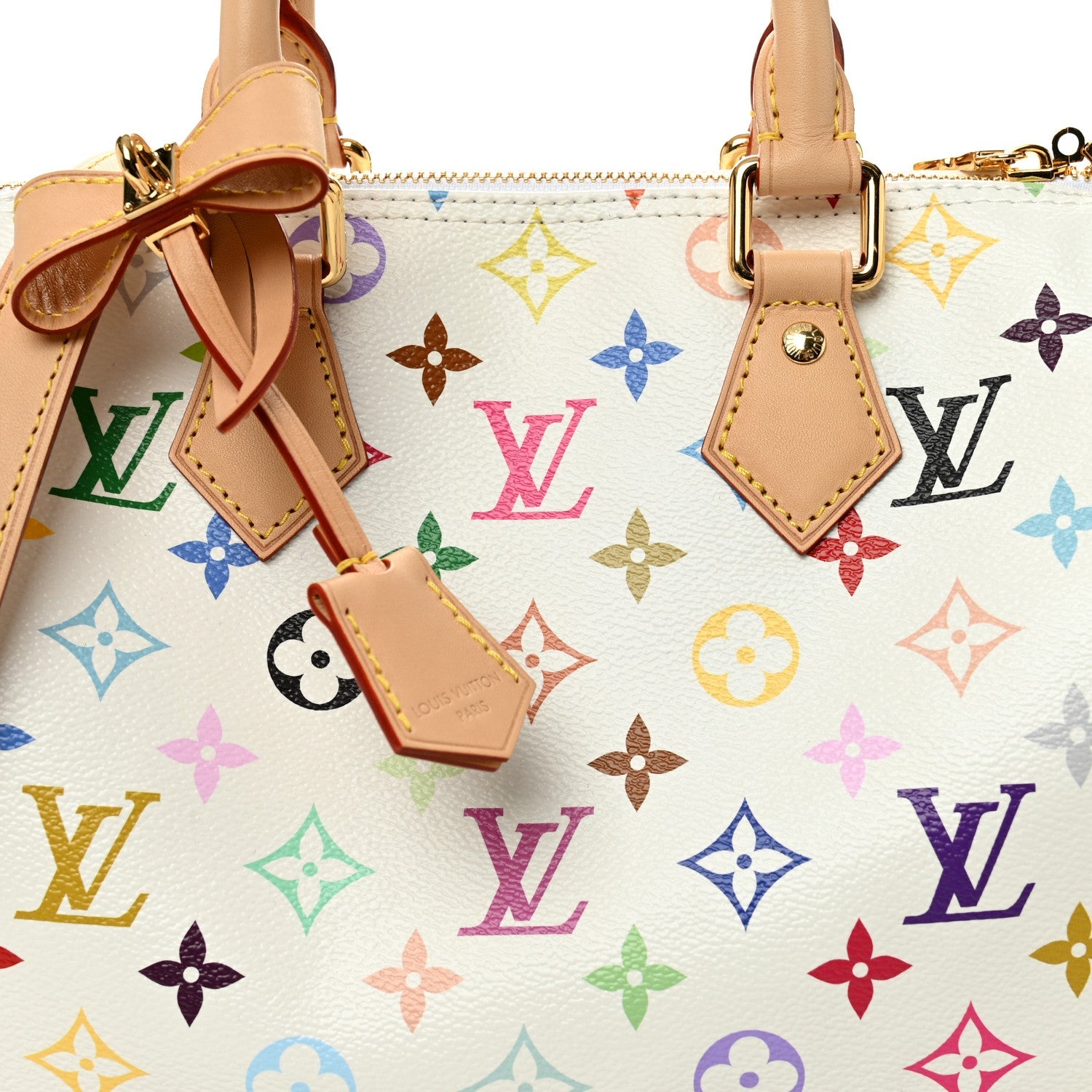 Louis Vuitton LV X TM Monogram Multicolor Speedy Bandouliere 25 White
