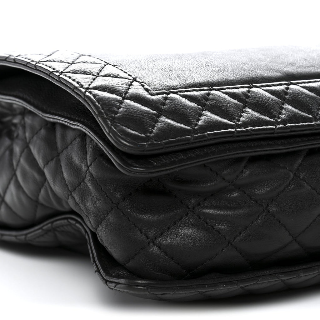 Chanel Calfskin Large Boy Reverso Flap Black