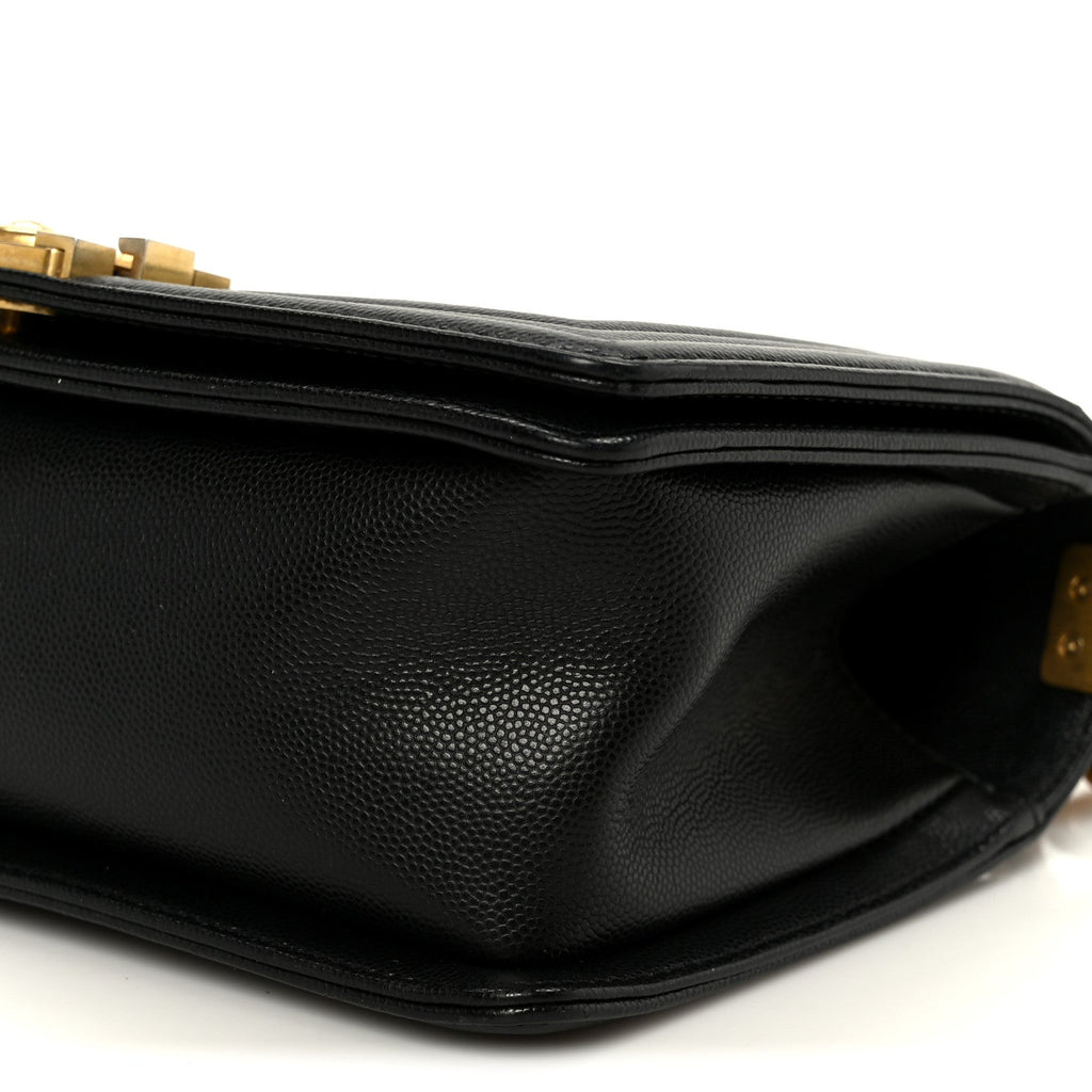 Chanel Caviar Quilted Medium Boy Flap Black