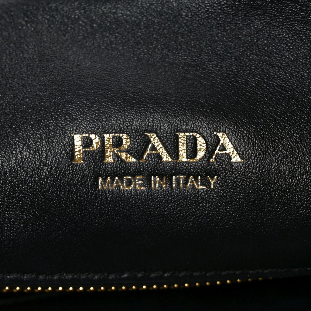 Prada Nappa Quilted Medium Dynamique Tote Black