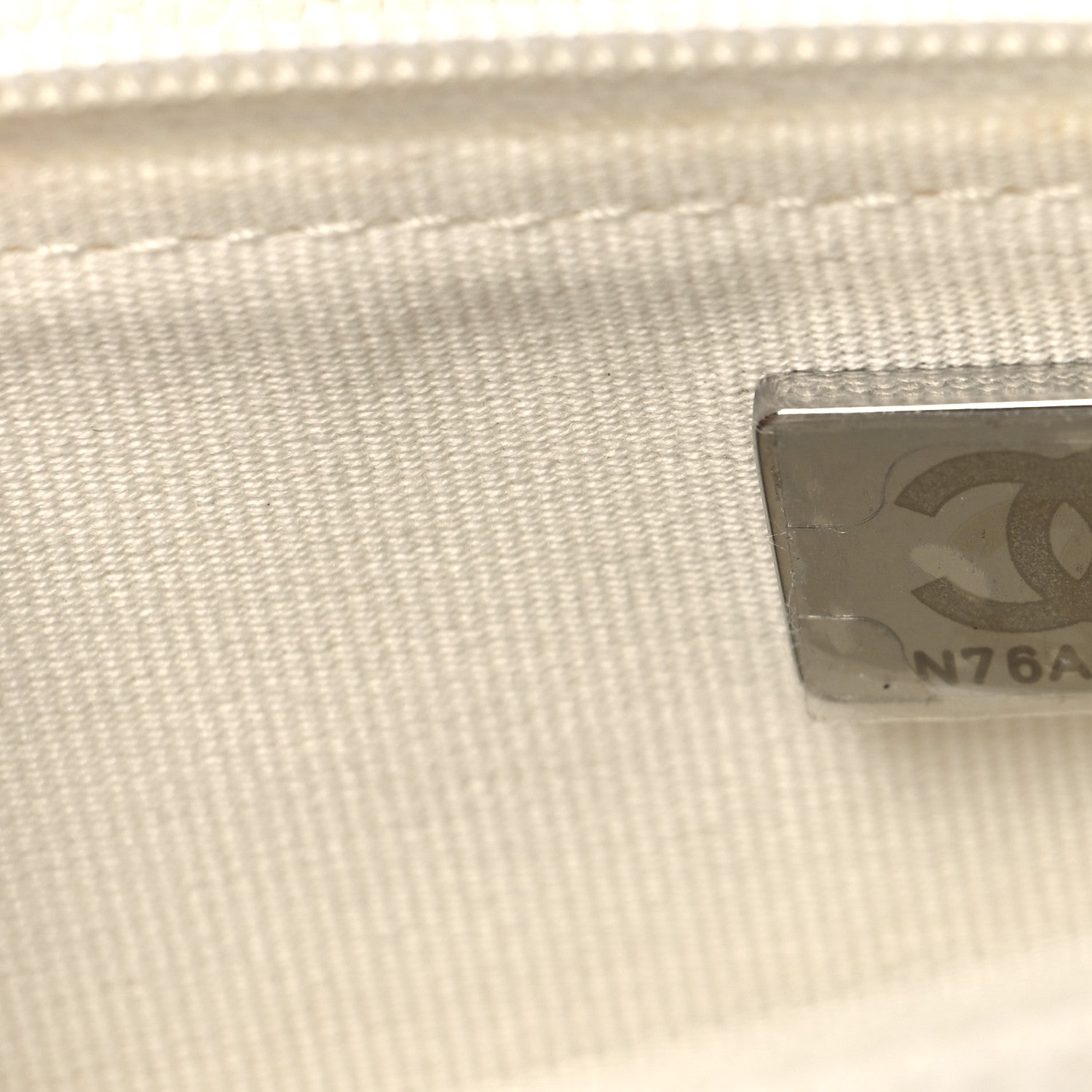 Chanel Shiny Caviar Quilted Flap Charm Wallet On Chain WOC White