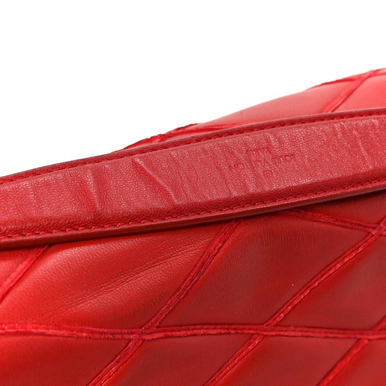 Louis Vuitton Lambskin Malletage GO-14 PM Red