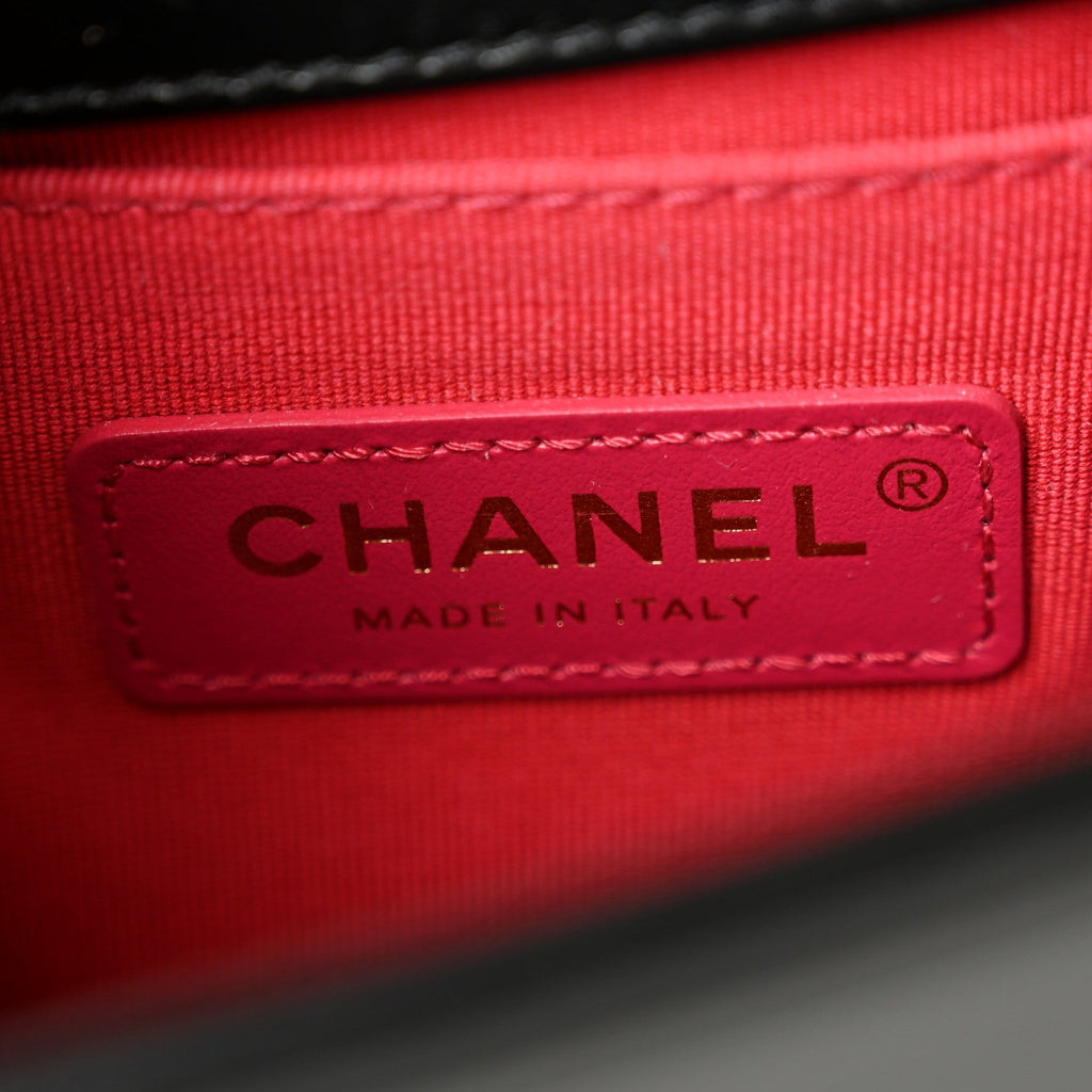 Chanel Calfskin Mini Boy Flap Black