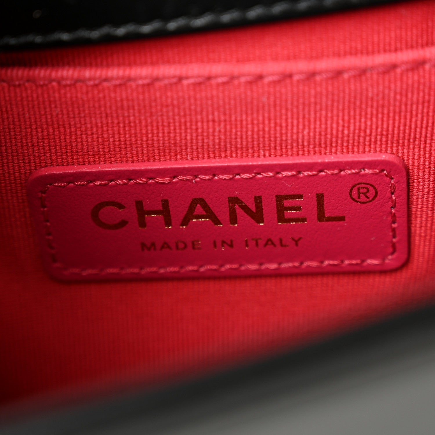 Chanel Calfskin Mini Boy Flap Black