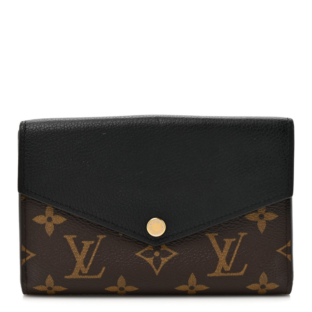 Louis Vuitton Monogram Pallas Compact Wallet Black