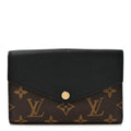 Louis Vuitton Monogram Pallas Compact Wallet Black