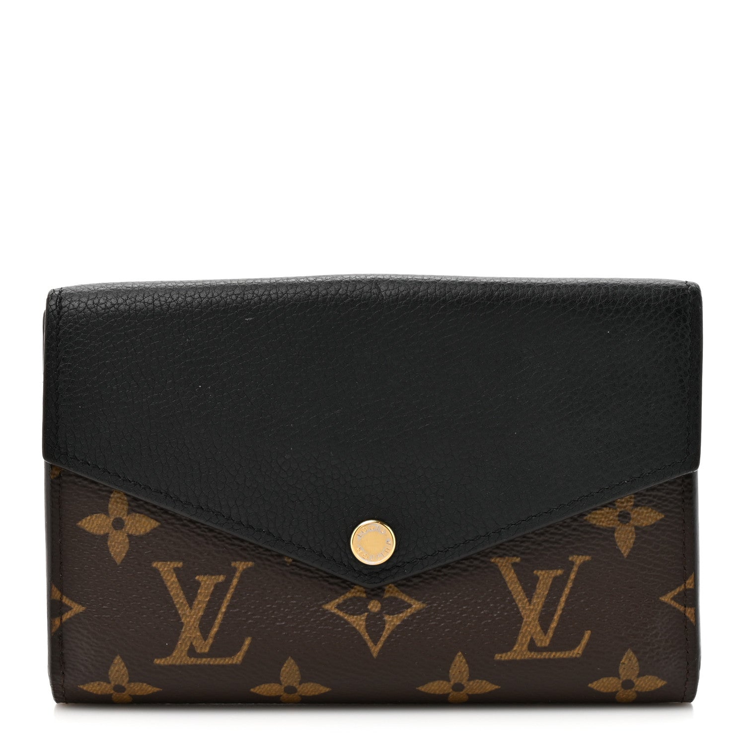 Louis Vuitton Monogram Pallas Compact Wallet Black