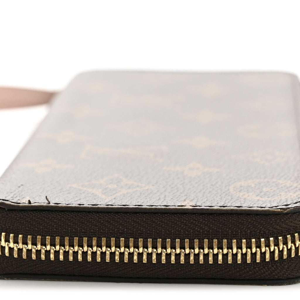 Louis Vuitton Monogram Clemence Wallet Rose Ballerine