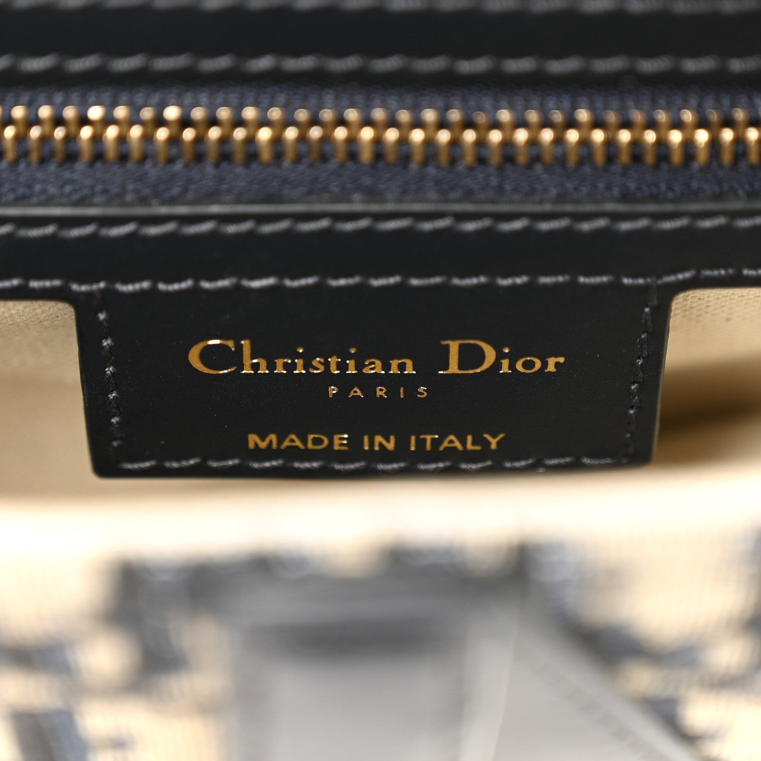 Christian Dior Oblique Saddle Bag With Strap Blue