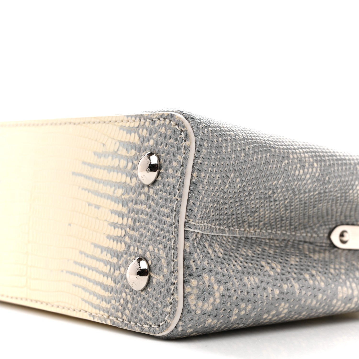 Louis Vuitton Lizard Capucines Mini White
