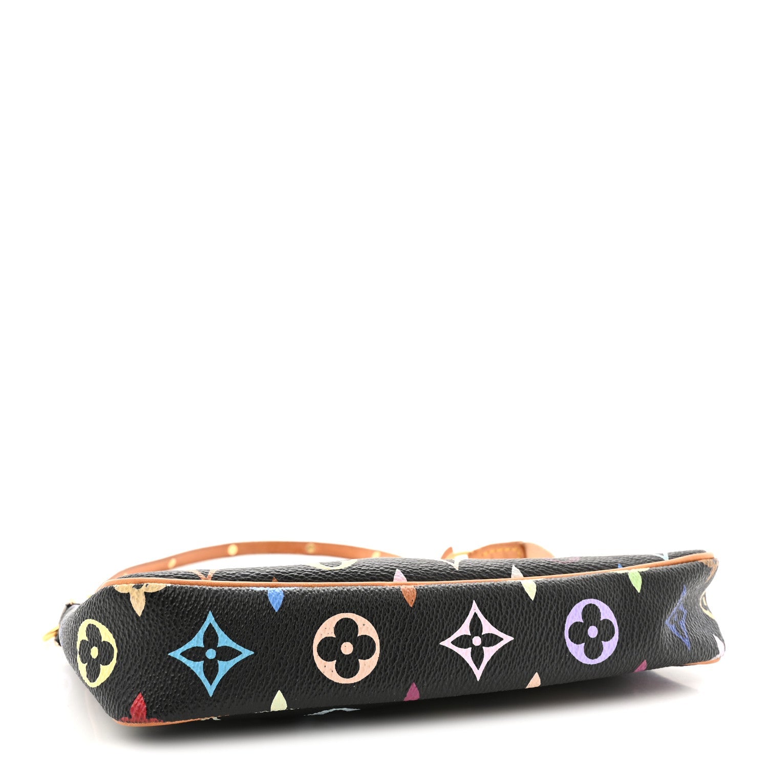 Louis Vuitton Monogram Multicolor Pochette Accessories Black