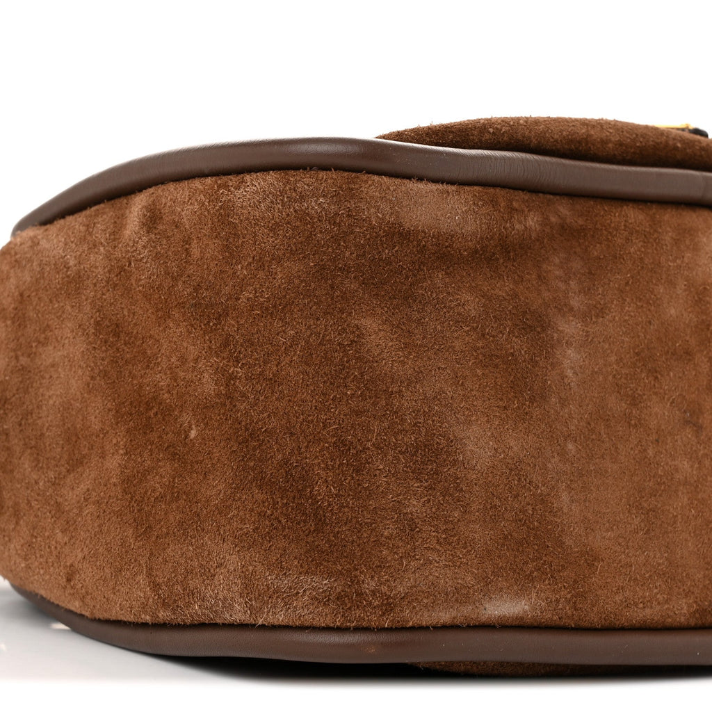 Prada Scamosciato Darling Shoulder Bag Cacao