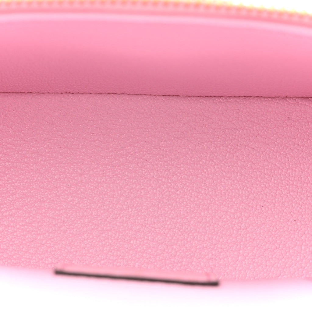 Louis Vuitton Ostrich Vanity Chain Pouch Pink