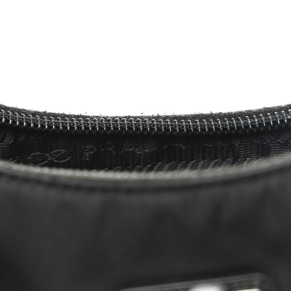 Prada Tessuto Nylon Mini Re-Edition 2000 Bag Black