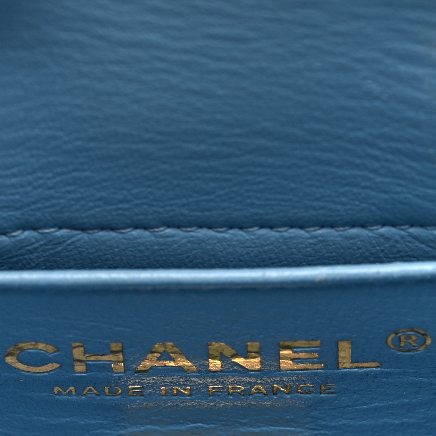 Chanel Caviar Quilted Mini Bucket Bag Blue